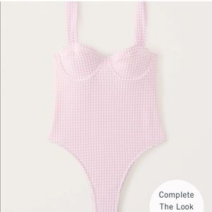 Abercrombie and Fitch Pink Checkered One Piece